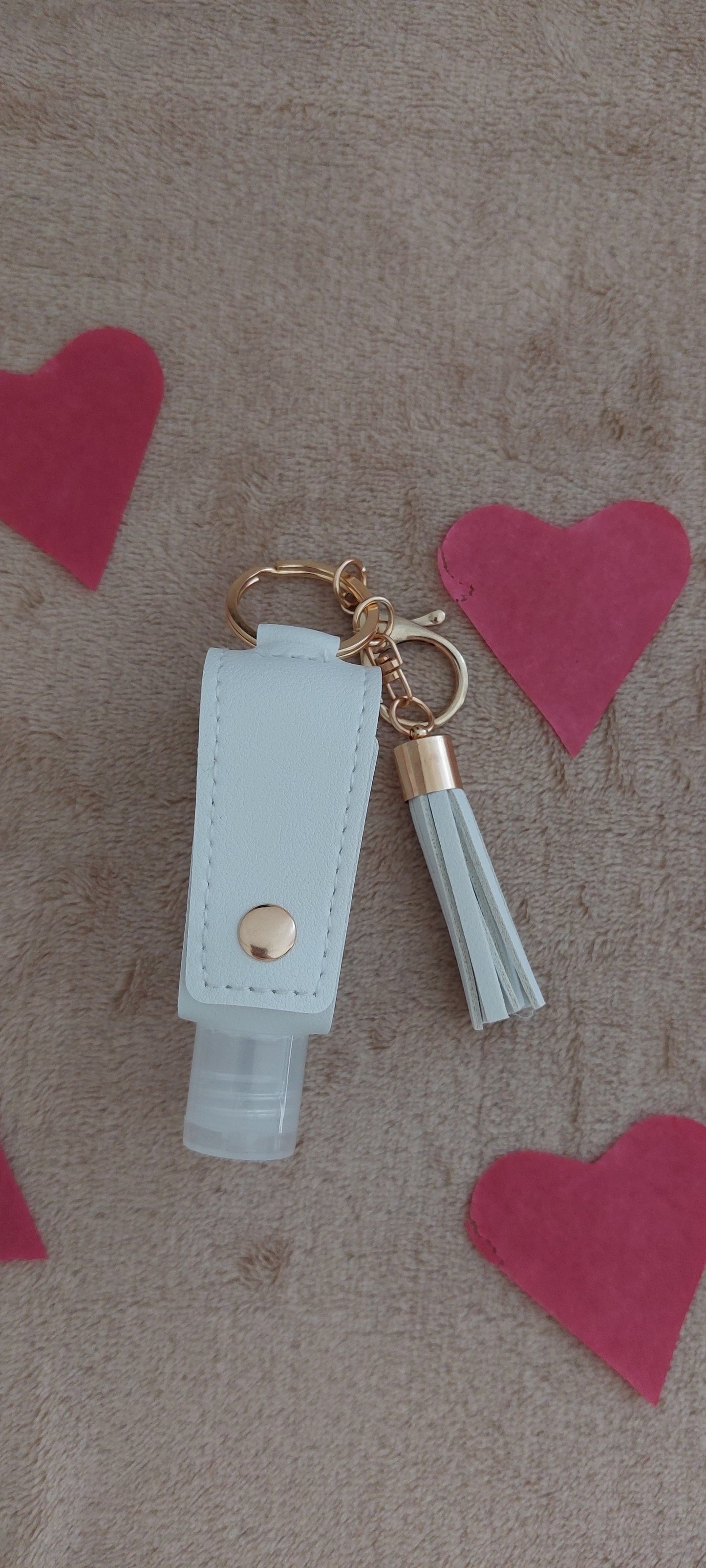 Porte clé / gel désinfectant personnalisé