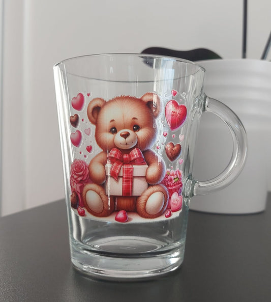 Tasse personnalisée Saint-Valentin – Douceur du nounours