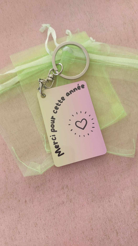 Porte clé "Merci pour cette année"