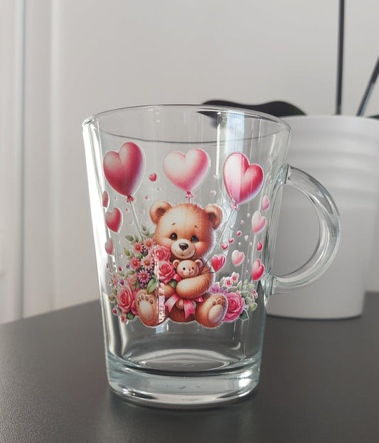 Tasse personnalisée – Nounours & amour (édition Saint-Valentin)