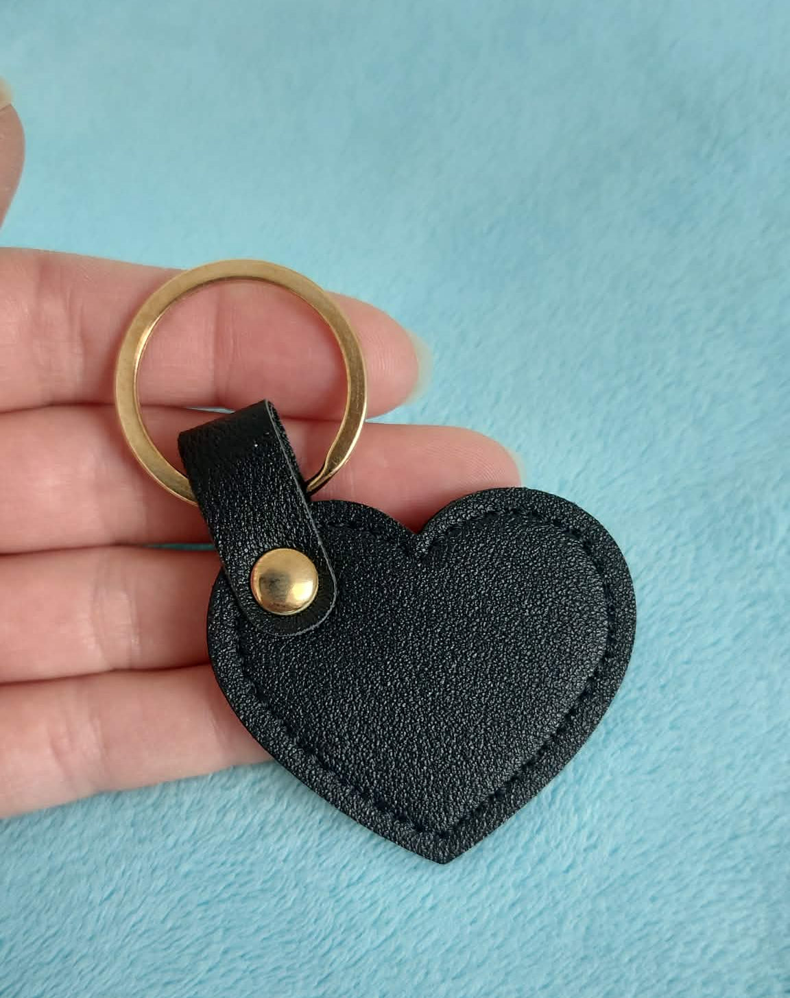 Coffret Homme personnalisé – Porte-cartes & porte-clés cœur noir