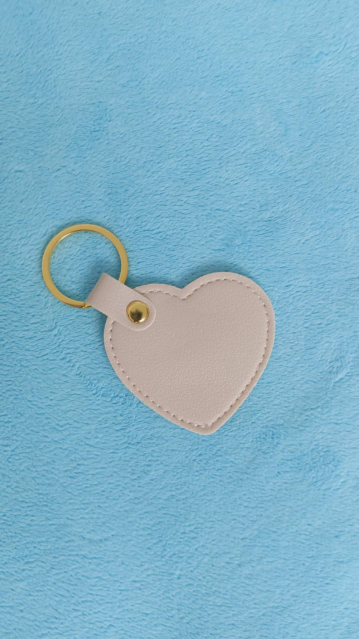 Duo personnalisé femme – Porte-clés cœur & miroir de poche