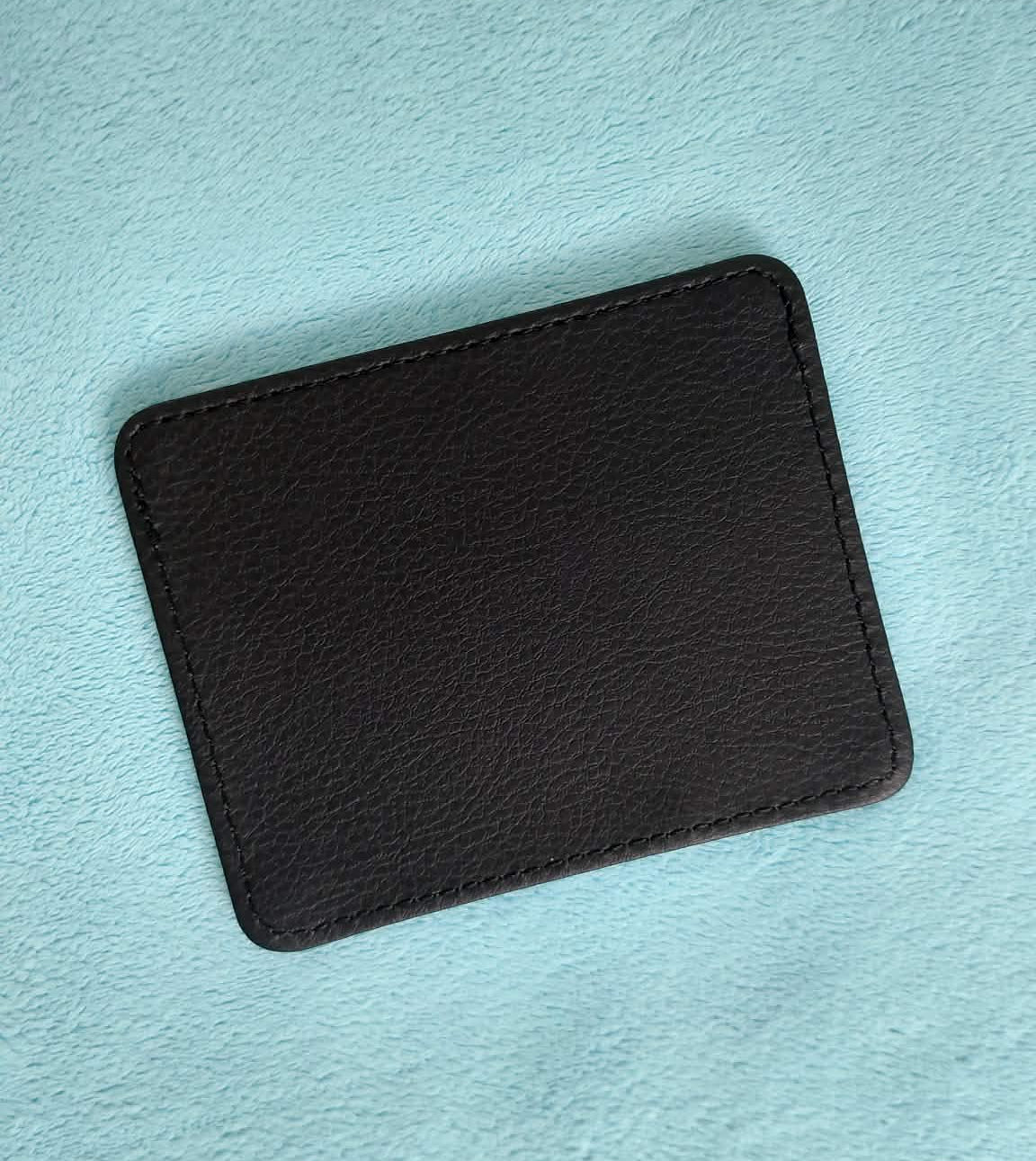 Porte-cartes noir personnalisé pour homme